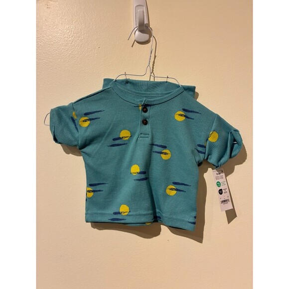 **3 for $20** NWT Carter's Child of Mine Blue Shirt & Shorts Outfit - 0-3M - Picture 1 of 3